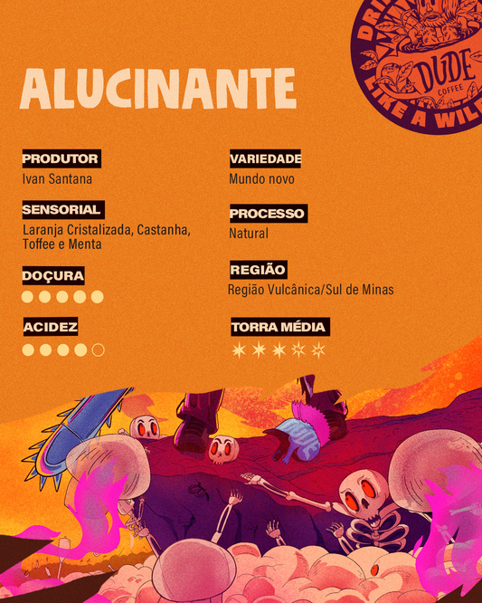 Café Alucinante (Laranja Cristalizada, Castanha, Toffee e Menta)