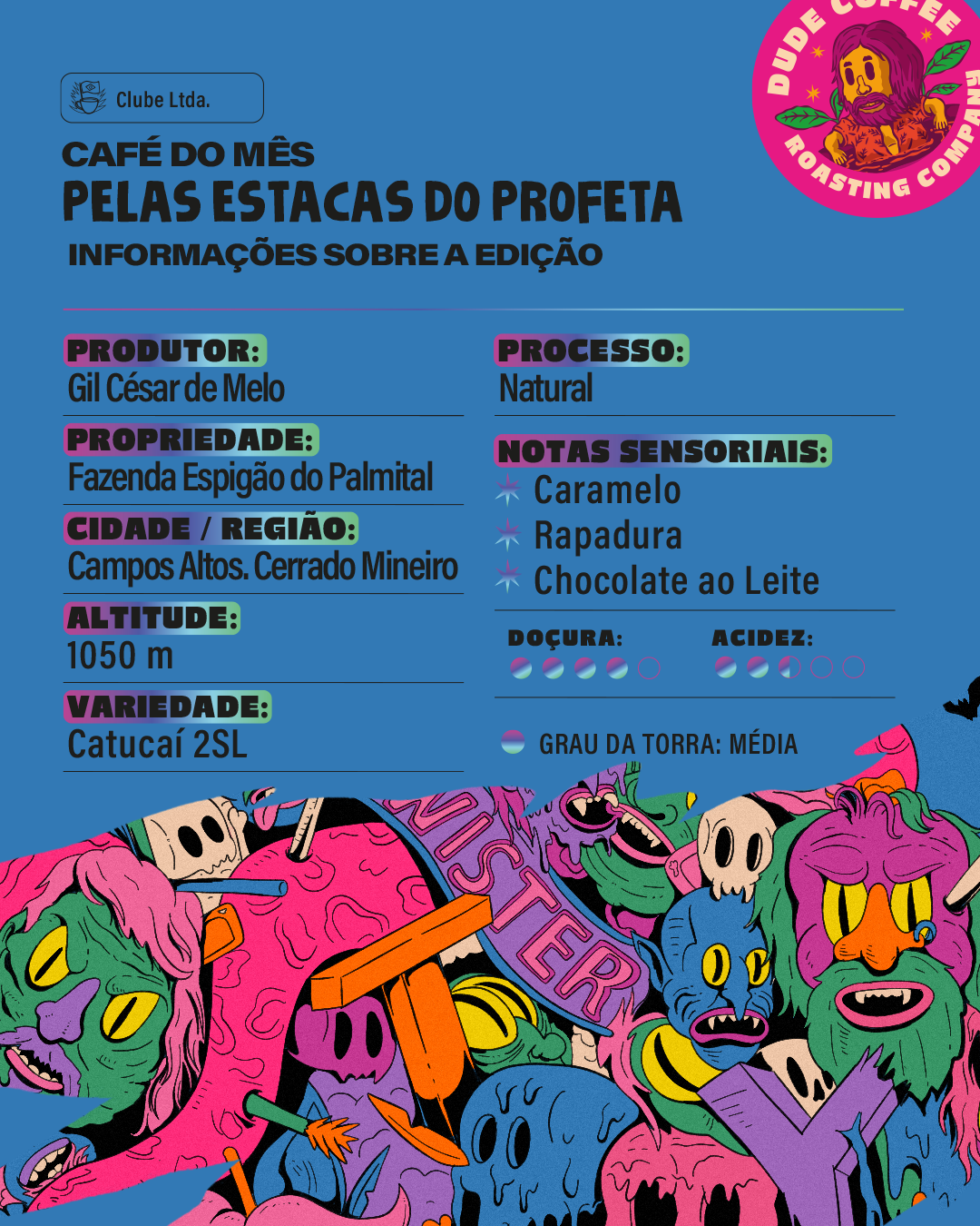 Café Pelas Estacas do Profeta (Caramelo, Rapadura e Chocolate ao Leite)