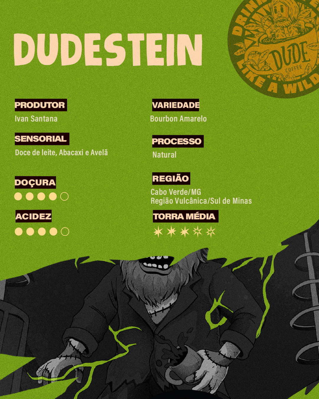 Café Dudestein (Doce de Leite, Abacaxi e Avelã)