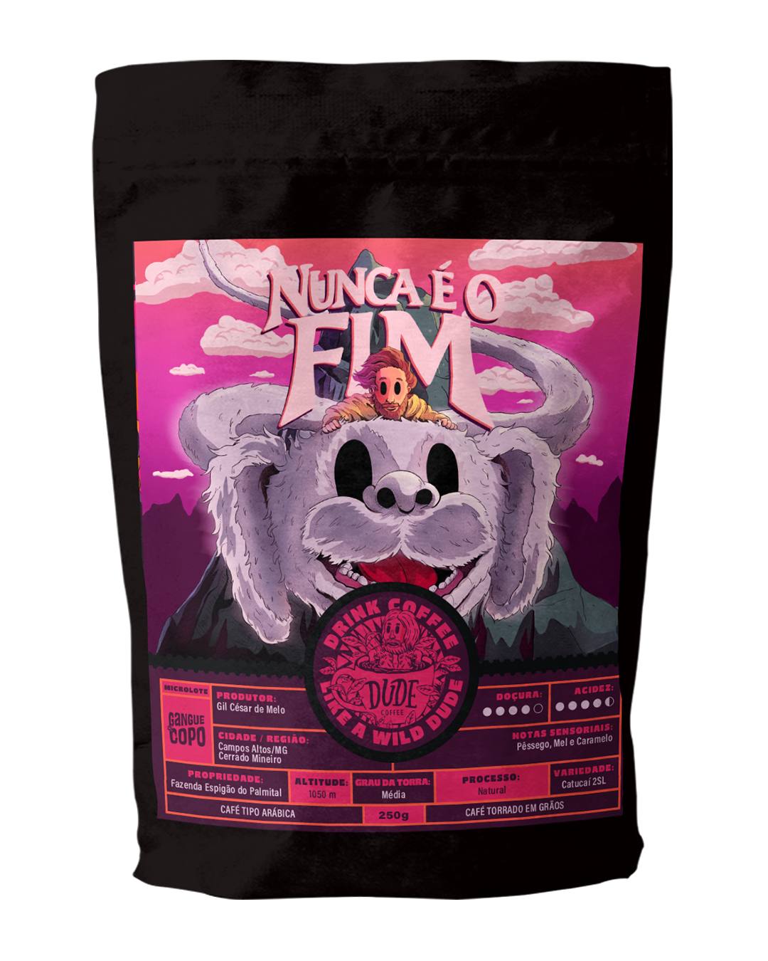 Café Nunca é o Fim  (Pêssego, Mel e Caramelo)