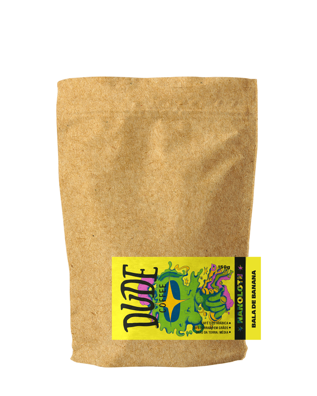 Café Nanolote Bala de Banana  (Bala de Banana, vinho amadeirado e açúcar mascavo)