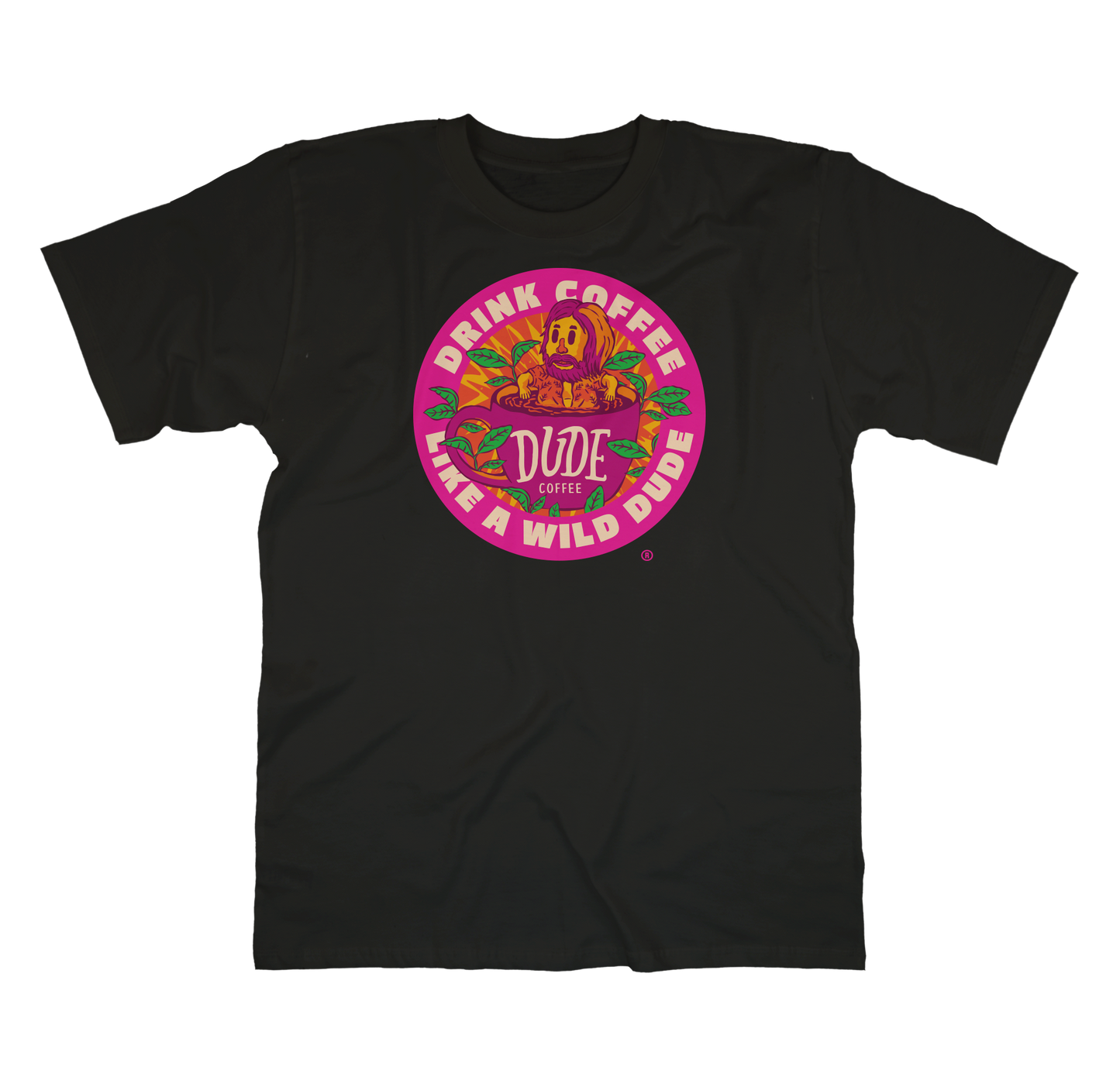 Camiseta Preta Logo Dude Coffee