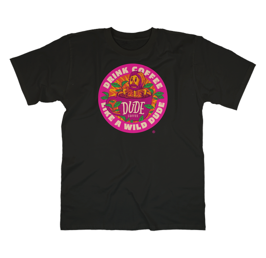Camiseta Preta Logo Dude Coffee