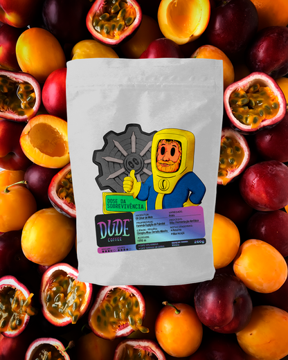 Café Dose de Sobrevivência (Ameixa e Maracujá)