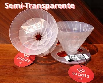 Suporte Filtro V60-02 Waals Em Plástico BPA Free (Semi Transparente)