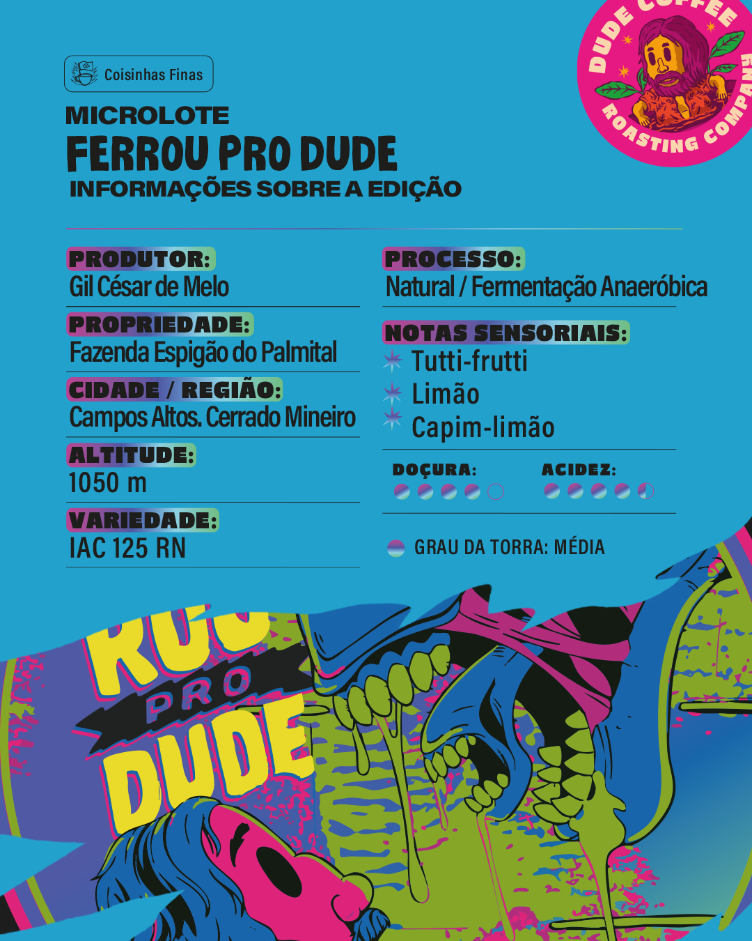 Café Ferrou pro Dude (Tutti-Frutti, Limão, Capim Limão)