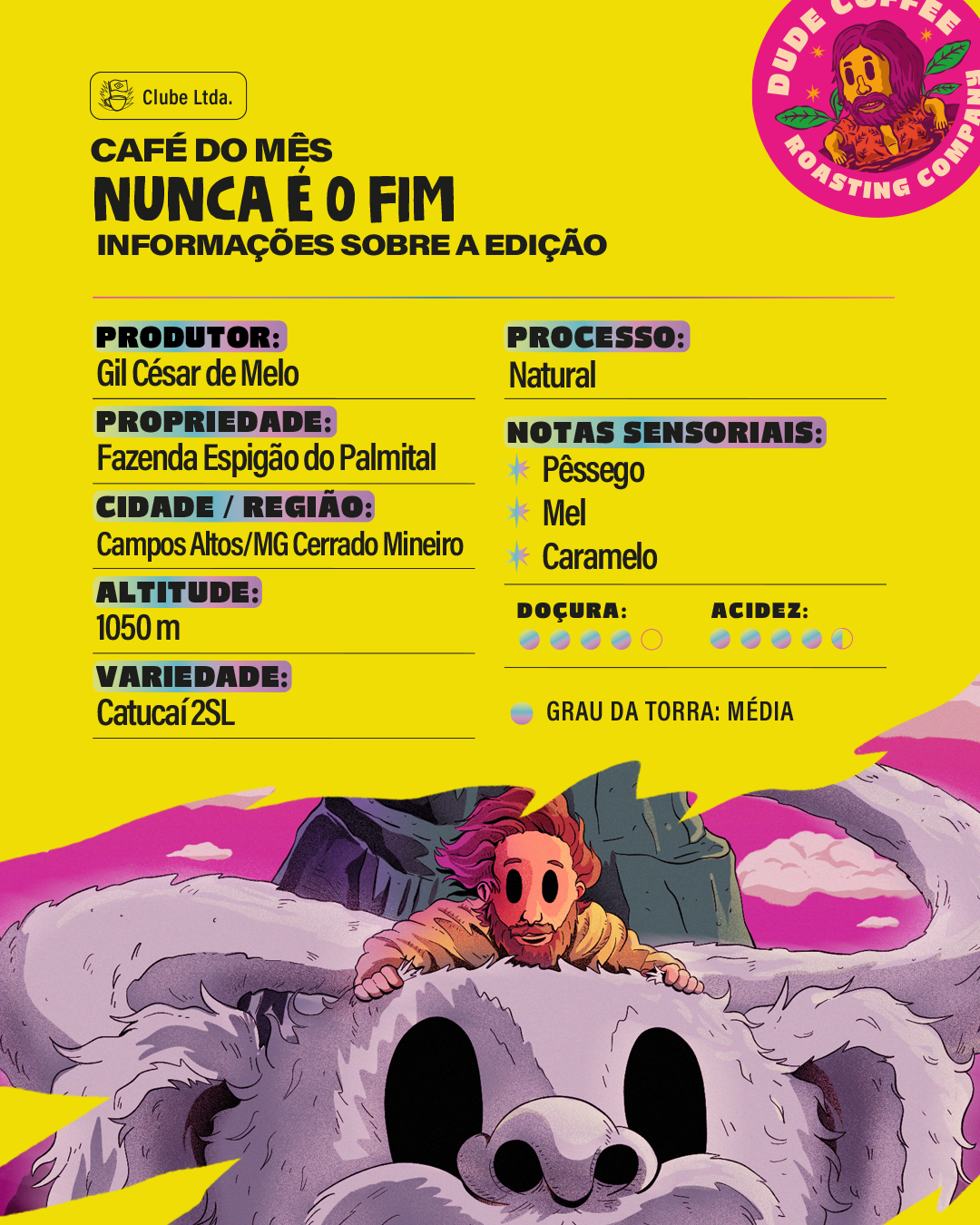 Café Nunca é o Fim  (Pêssego, Mel e Caramelo)